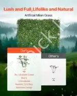 Dirbtinė augalų siena – 3 x 1 m, 45 mm storio - Image 2