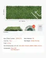 Dirbtinė augalų siena – 3 x 1,5 m, 40 mm storio - Image 7