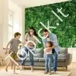 Dirbtinė augmenijos sienelė 8 vnt. rinkinys, 50 × 50 × 5 cm - Image 8