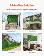 Dirbtinė augmenijos sienelė 8 vnt. rinkinys, 50 × 50 × 5 cm - Image 5