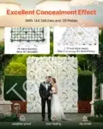 Dirbtinė augmenijos sienelė – 24 vnt. rinkinys, 38 × 38 × 6,5 cm - Image 3