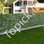 Dirbtinė dekoratyvinė gyvatvorė su gebenės lapais 244×183 cm – privatumo ir jaukumo sprendimas balkonui, terasai ar kiemui - Image 8