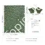 Dirbtinė gebenės gyvatvorė 244×183 cm – dekoratyvinė augalų siena sodui, terasai ar balkonui - Image 7