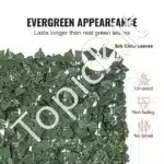 Dirbtinė gebenės gyvatvorė 244×183 cm – dekoratyvinė augalų siena sodui, terasai ar balkonui - Image 2