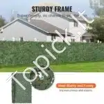 Dirbtinė gebenės gyvatvorė 244×183 cm – dekoratyvinė augalų siena sodui, terasai ar balkonui - Image 3