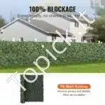 Dirbtinė gebenės gyvatvorė 249×150 cm – tanki žalia sienelė privatumo ir dekoravimo sprendimams - Image 2