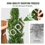 Dirbtiniai tujų medeliai su vazonu, 2 vnt., 121,9 cm - Image 4