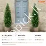 Dirbtiniai tujų medeliai su vazonu, 2 vnt., 152,4 cm - Image 6