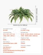 Dirbtinis Bostono papartis – 80 šakų, 95–105 cm - Image 7