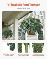 Dirbtinis Bostono papartis – 88 šakos, 110–120 cm - Image 3