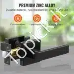 Durų rankenų be užrakto komplektas, 5 vnt., juoda, 35-45 mm - Image 4