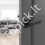 Durų rankena su užraktu, 5 vnt., juoda, 35-45 mm - Image 7