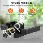 Durų rankena su užraktu, juoda, 35-45 mm - Image 4