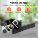 Durų rankenų su užraktu komplektas, 10 vnt., juoda, 35-45 mm - Image 4