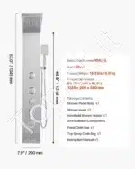 Dušo panelė, 5 funkcijos / 1345 mm x 200 - Image 7