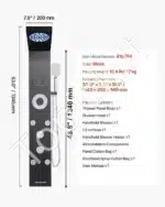 Dušo panelė, 6 funkcijos 1345x200x460 mm - Image 7