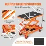 Dvigubas Mobilus Žirklinis Keltuvas , 70x45 cm, 150 kg - Image 4