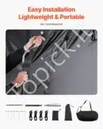 Dviračių laikymo palapinė-sandėliukas, 195 x 81 x 173 cm - Image 5