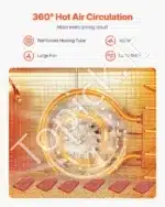 Džiovyklė maisto produktams su 8 padėklais 400W - Image 2