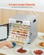 Džiovyklė maisto produktams su 8 padėklais 400W - Image 4