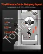 Elektrinė kabelių izoliacijos mašina 400 W – kabelių nuėmimas nuo 1,5 iki 40 mm² - Image 5