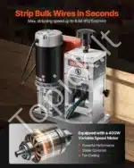 Elektrinė kabelių izoliacijos mašina 400 W – kabelių nuėmimas nuo 1,5 iki 40 mm² - Image 7