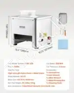 Elektrinė komercinė mėsos pjaustyklė 550 W - Image 7