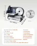 Elektrinė mėsos pjaustyklė 180 W - Image 7