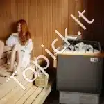 Elektrinė pirties krosnelė 6 kW su skaitmeniniu valdikliu - Image 8