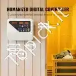 Elektrinė pirties krosnelė 6 kW su skaitmeniniu valdikliu - Image 4