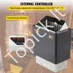 Elektrinė pirties krosnelė su išoriniu valdikliu, 9 kW - Image 2