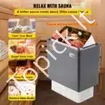 Elektrinė pirties krosnelė su išoriniu valdikliu, 9 kW - Image 4