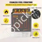 Elektrinė pirties krosnelė su išoriniu valdikliu, 9 kW - Image 8