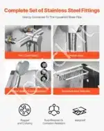 Elektrinė šunų vonia su PE vandens filtru – 127 cm, kairės durys - Image 5