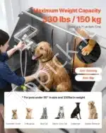 Elektrinė šunų vonia su PE vandens filtru – 127 cm, kairės durys - Image 4