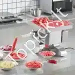 Elektrinis mėsos malūnas su dešrų pildymo funkcija – 5 kg/min talpa | Nerūdijančio plieno konstrukcija - Image 8