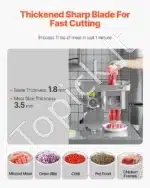 Elektrinis mėsos malūnas su dešrų pildymo funkcija – 5 kg/min talpa | Nerūdijančio plieno konstrukcija - Image 4