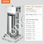 Elektrinis vertikalus dešrelių pildymo aparatas 25 l | 400 W - Image 7