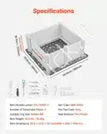 Erdvi šuniukų priežiūros dėžė su reguliuojamomis durimis – 98x98x46 cm - Image 7