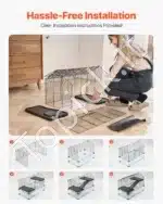 Erdvus 360° panoraminis narvelis smulkiems graužikams (75 × 44 × 61 cm) - Image 4