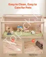 Erdvus medinis narvelis smulkiems graužikams (101,6 × 50,8 × 50,8 cm) - Image 6