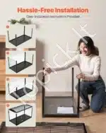 Erdvus skaidrus akrilinis narvelis smulkiems graužikams (96 × 47 × 55 cm) - Image 4