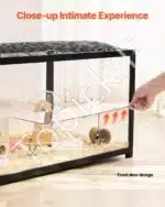 Erdvus skaidrus akrilinis narvelis smulkiems graužikams (96 × 47 × 55 cm) - Image 6