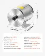 Galingas 1800 W 48 V bešepetėlis elektrinio dviračio variklis su valdikliu – 4500 aps./min, 4 N·m sukimo momentas - Image 2