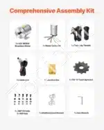 Galingas 1800 W 48 V bešepetėlis elektrinio dviračio variklis su valdikliu – 4500 aps./min, 4 N·m sukimo momentas - Image 4