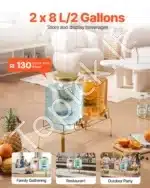 Gėrimų stiklainiai su kraneliu 2×8 l - Image 2