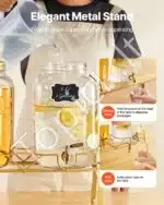 Gėrimų stiklainiai su kraneliu 2×8 l - Image 5