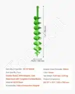 Grąžtas dirvožemiui ir gruntui, 120 x 790 mm - Image 7