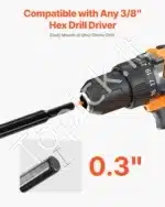 Grąžtas dirvožemiui ir gruntui, 80 x 410 mm - Image 4