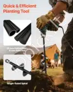 Grąžtų komplektas dirvožemiui ir gruntui, 80 x 300 mm ir 40 x 220 mm - Image 2